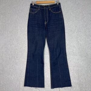 Levi's Premium 28  Dark Wash Ribcage Boot High Waisted Jean 28x27.5 Button Fly